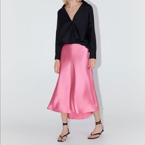 Zara silk skirt